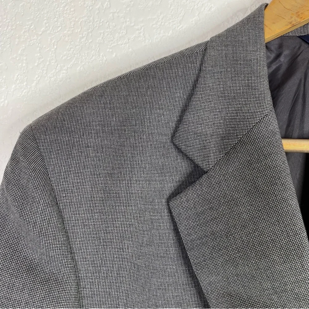 Brooks Brothers Gray 100% Worsted Wool Blazer Jacket